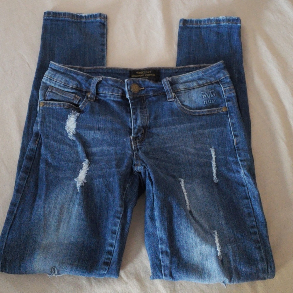 Versace 19-69 Women Distress Skinny Jean's Sise 27
